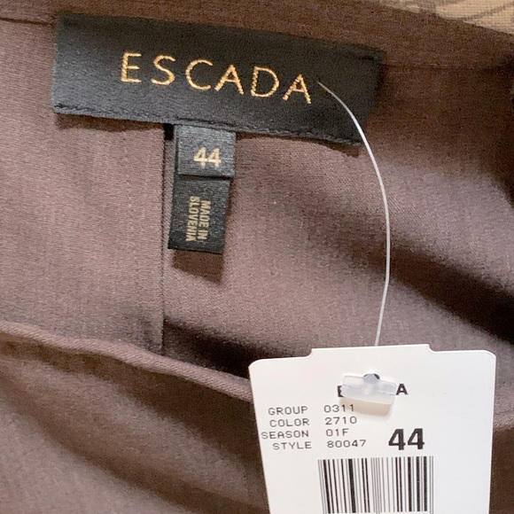 NEW Escada Brown Wide Leg Dress Pants - Picture 2 of 7